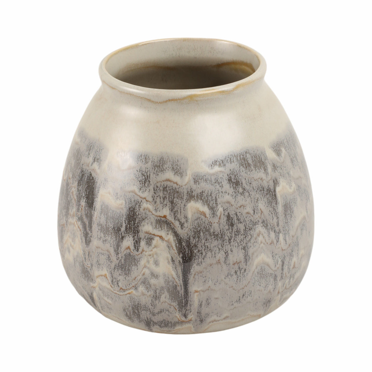Nelas Small Portugal Vase - Gray / Dark Gray