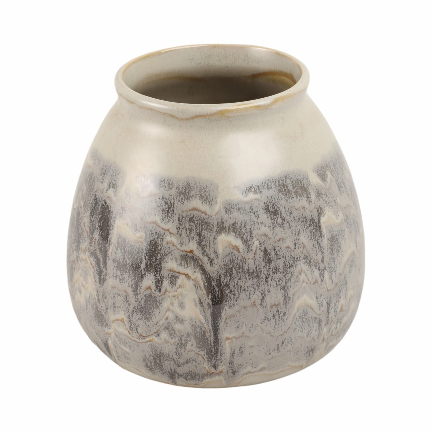 Nelas Small Portugal Vase - Gray / Dark Gray