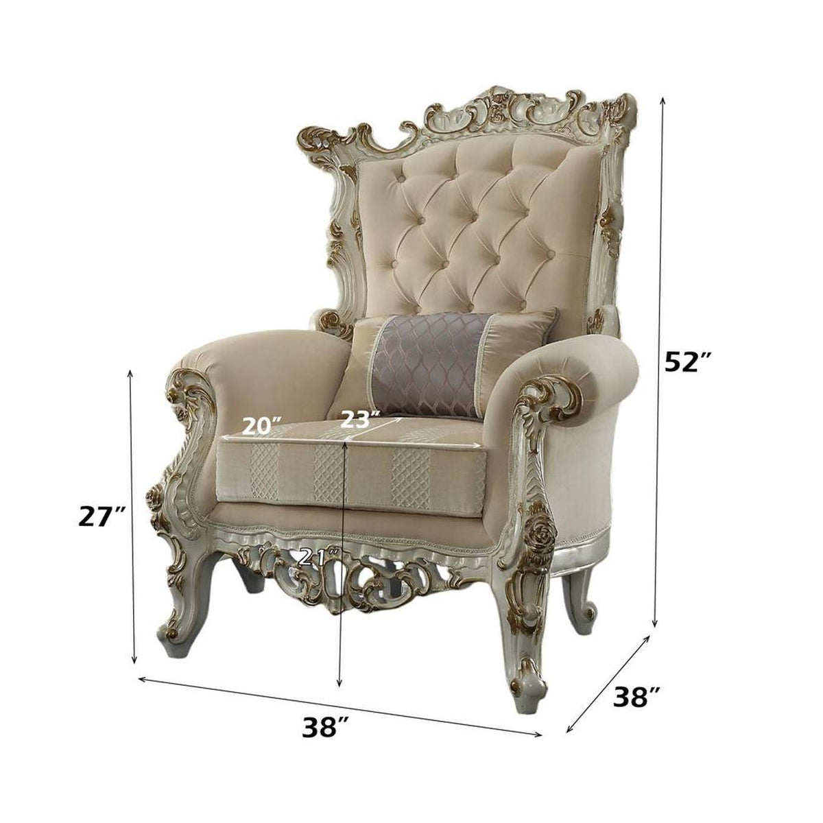 53463 Picardy Ii Accent Chair with Pillow