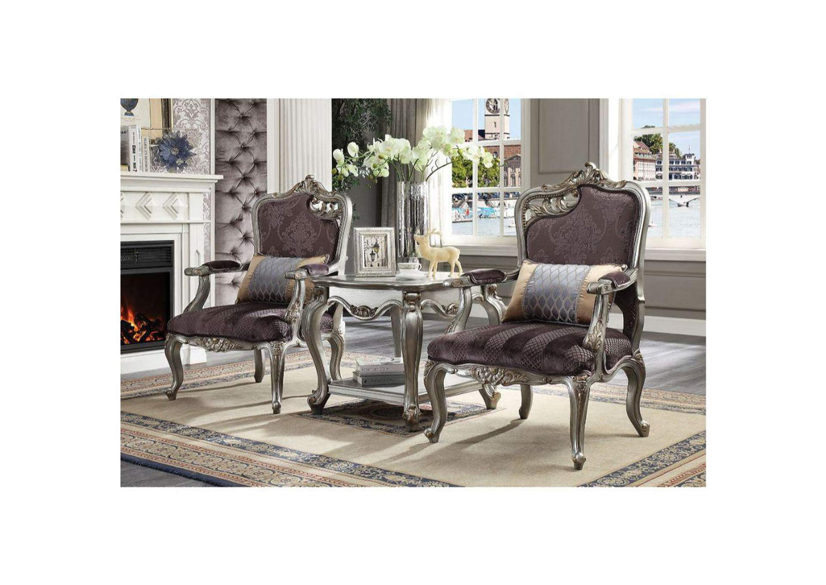 53467 Picardy Chair with Pillow - Rf Leaf