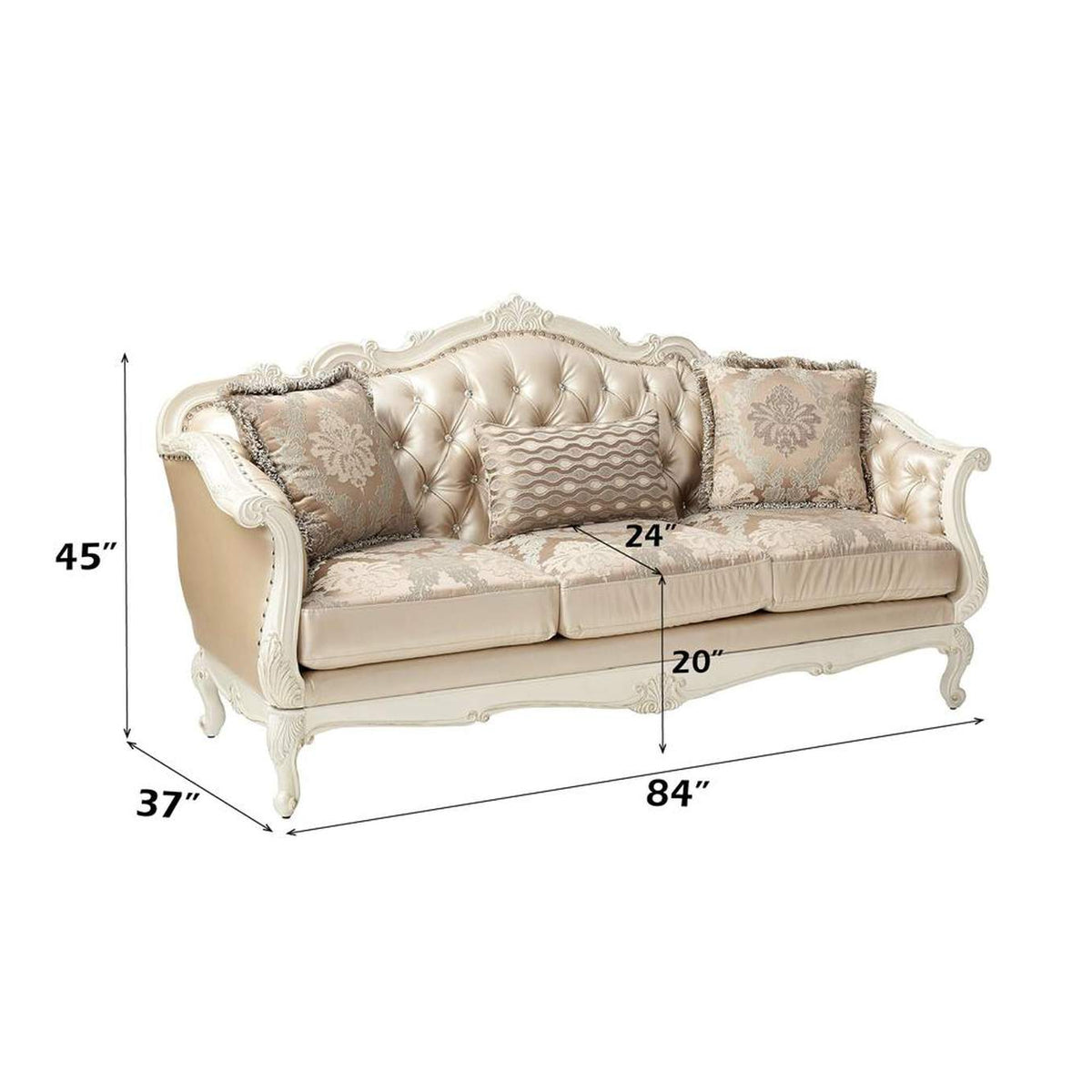 53540 Chantelle Sofa with 3 Pillows