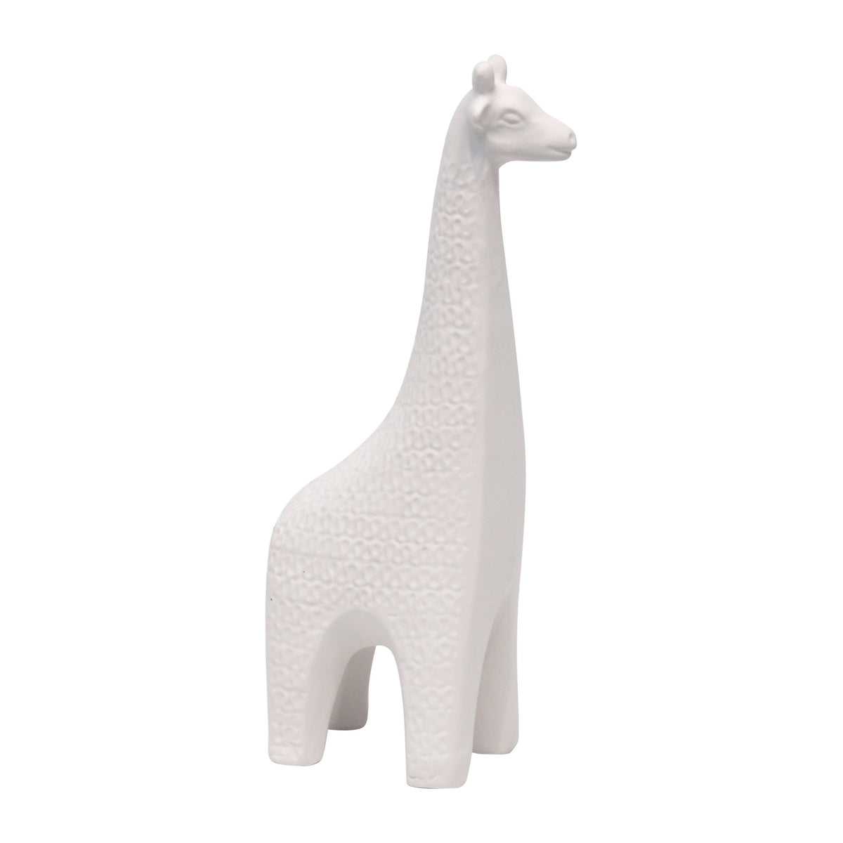 Clay 12" Loopy Pattern Giraffe - Ivory