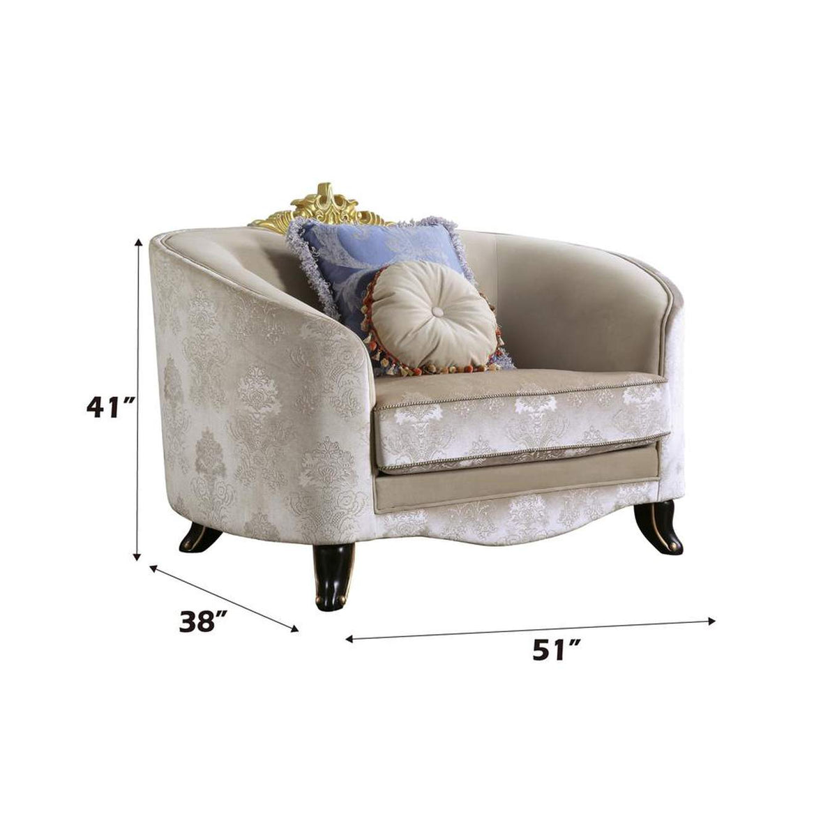 53947 Sheridan Chair with 2 Pillows