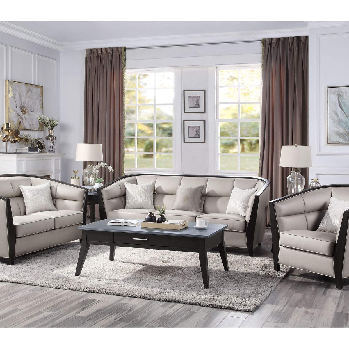 54235 Zemocryss Sofa with 3 Pillows