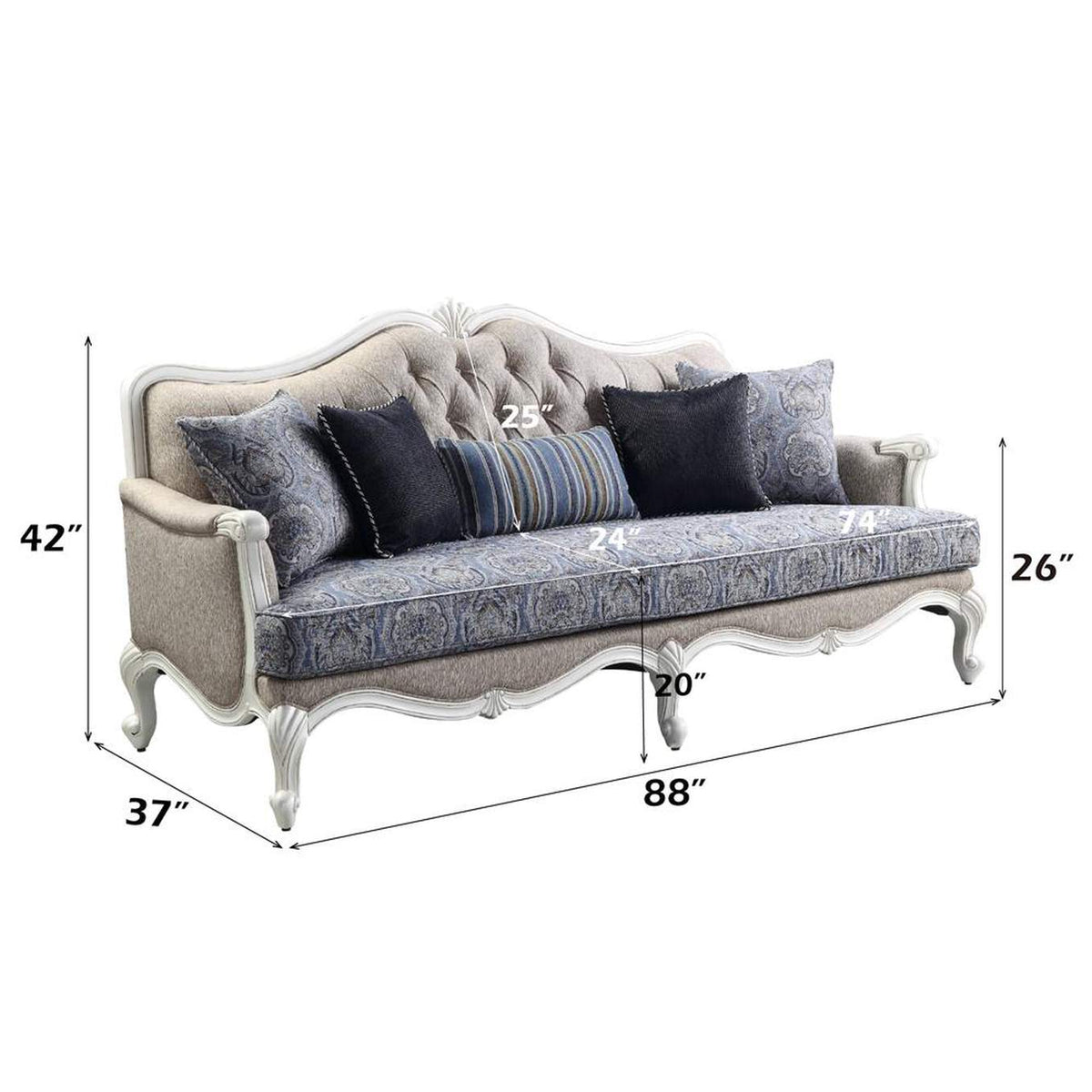 54310 Ciddrenar Sofa with 5 Pillows