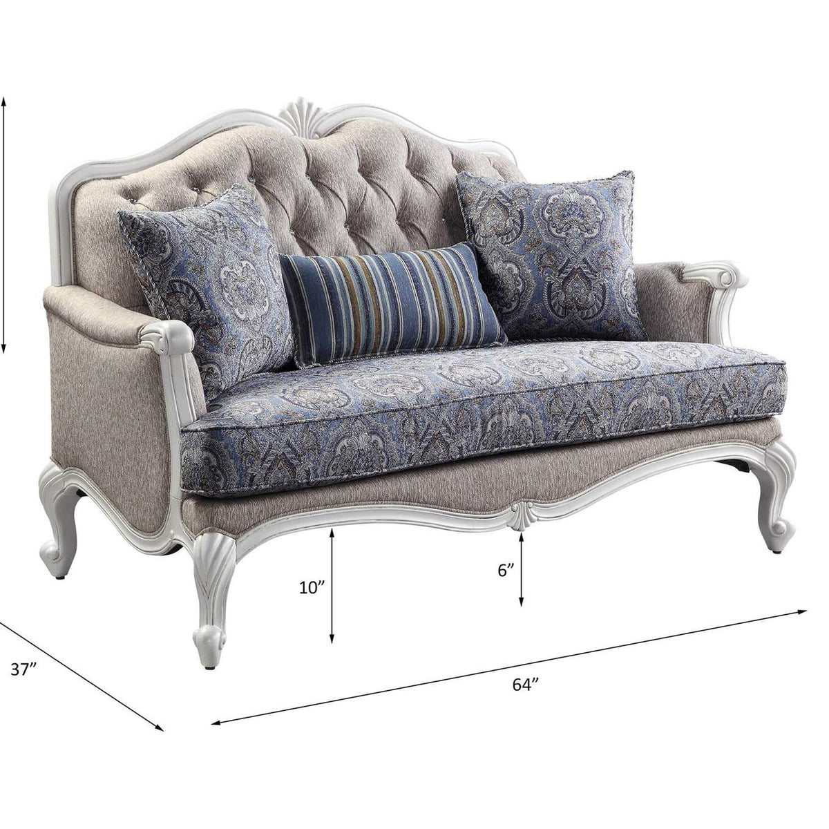 54311 Ciddrenar Loveseat with 3 Pillows