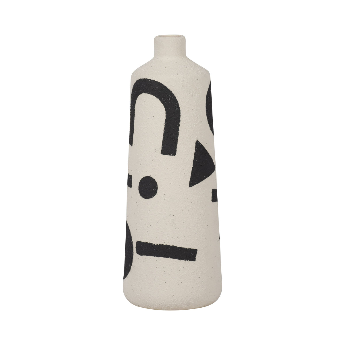 Funky Vase - Ivory / Black