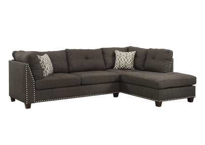 54375 Laurissa Sectional Sofa and Ottoman with 2 Pillows