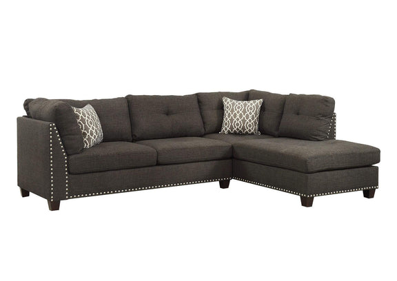 54375 Laurissa Sectional Sofa and Ottoman with 2 Pillows