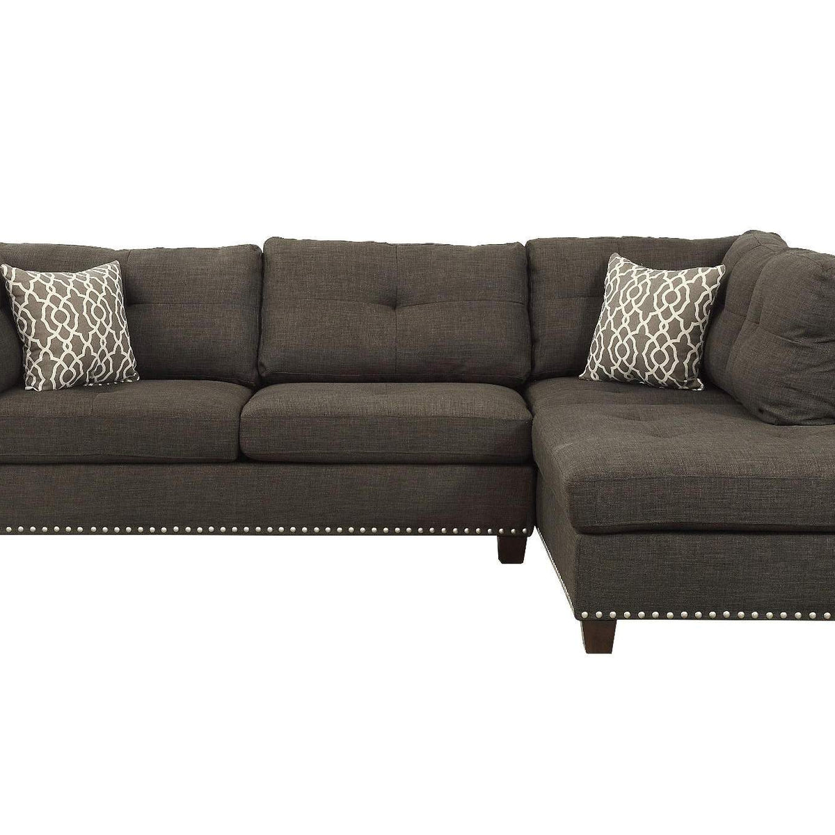 54375 Laurissa Sectional Sofa and Ottoman with 2 Pillows