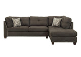 54375 Laurissa Sectional Sofa and Ottoman with 2 Pillows