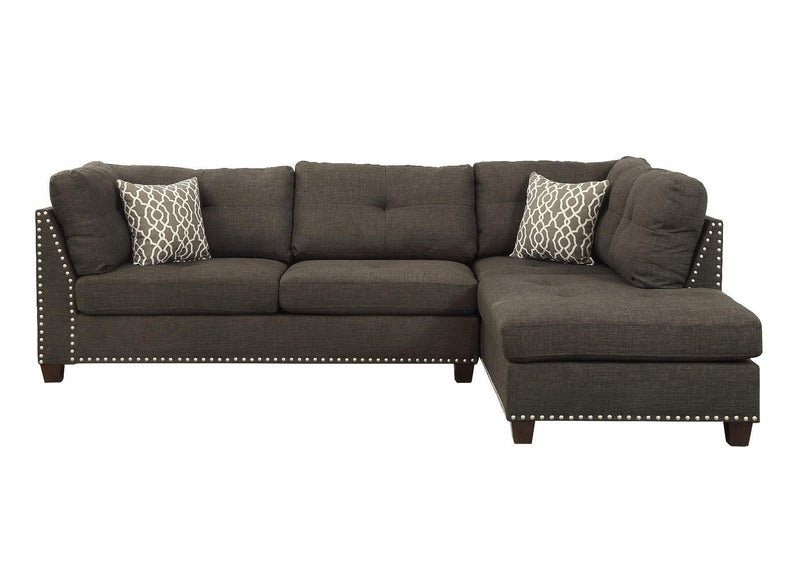 54375 Laurissa Sectional Sofa and Ottoman with 2 Pillows