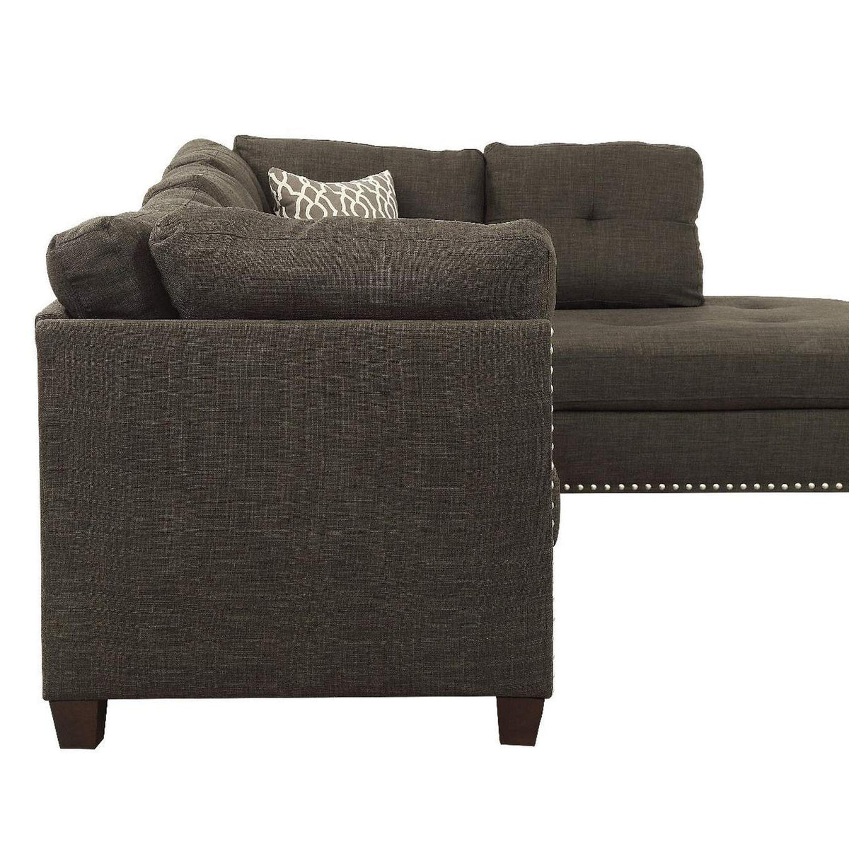 54375 Laurissa Sectional Sofa and Ottoman with 2 Pillows