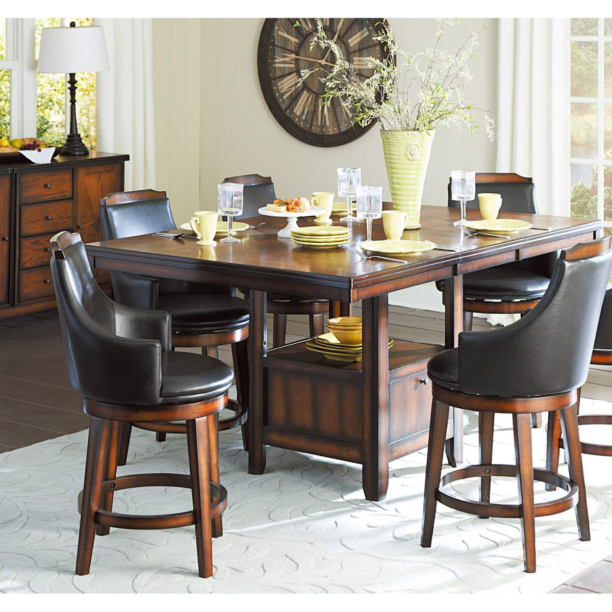 5447-29S Bayshore Swivel Pub Height Chair