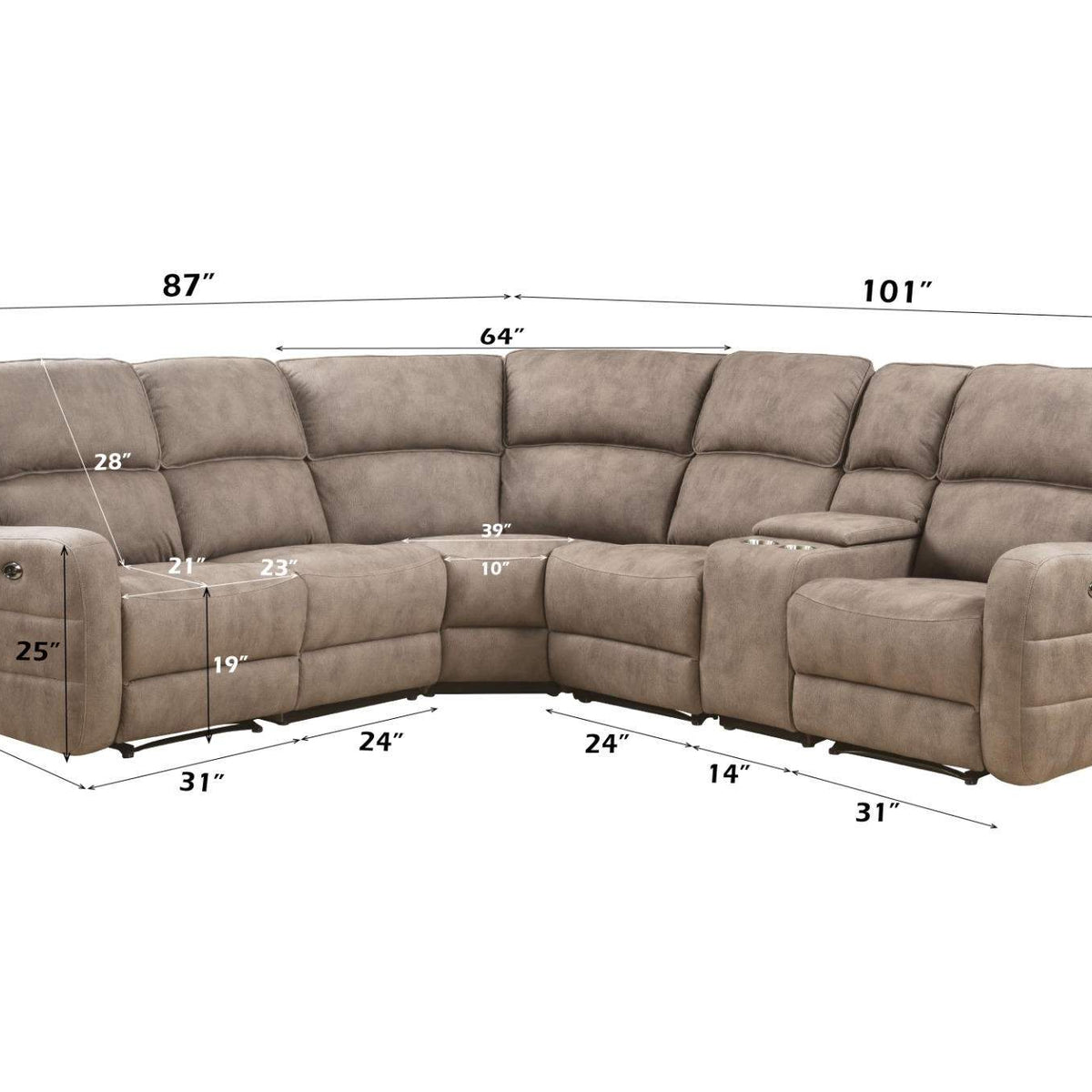 54590 Olwen Power Motion Sectional Sofa
