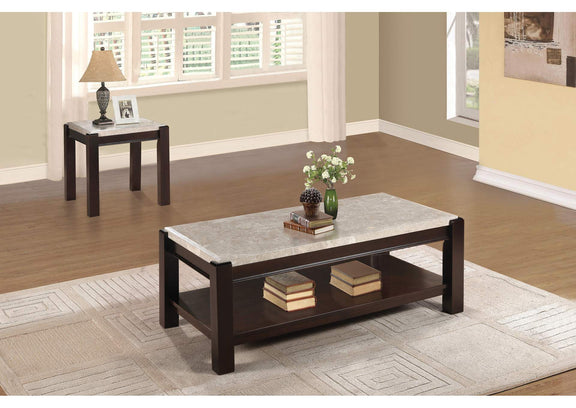 5466-04 Festus End Table, Marble Top