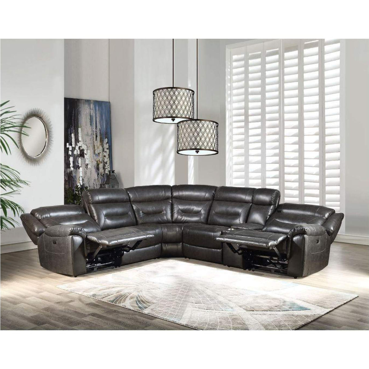 54810 Imogen Power Motion Sectional Sofa with USB