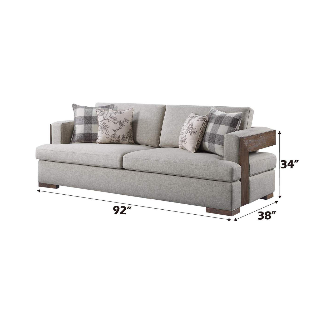 54850 Niamey Sofa with 4 Pillows