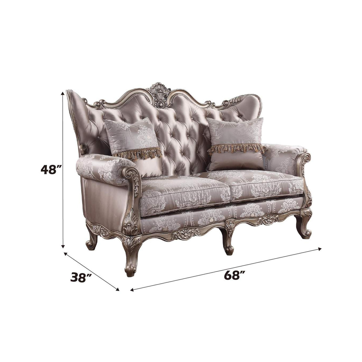 54866 Jayceon Loveseat with 2 Pillows