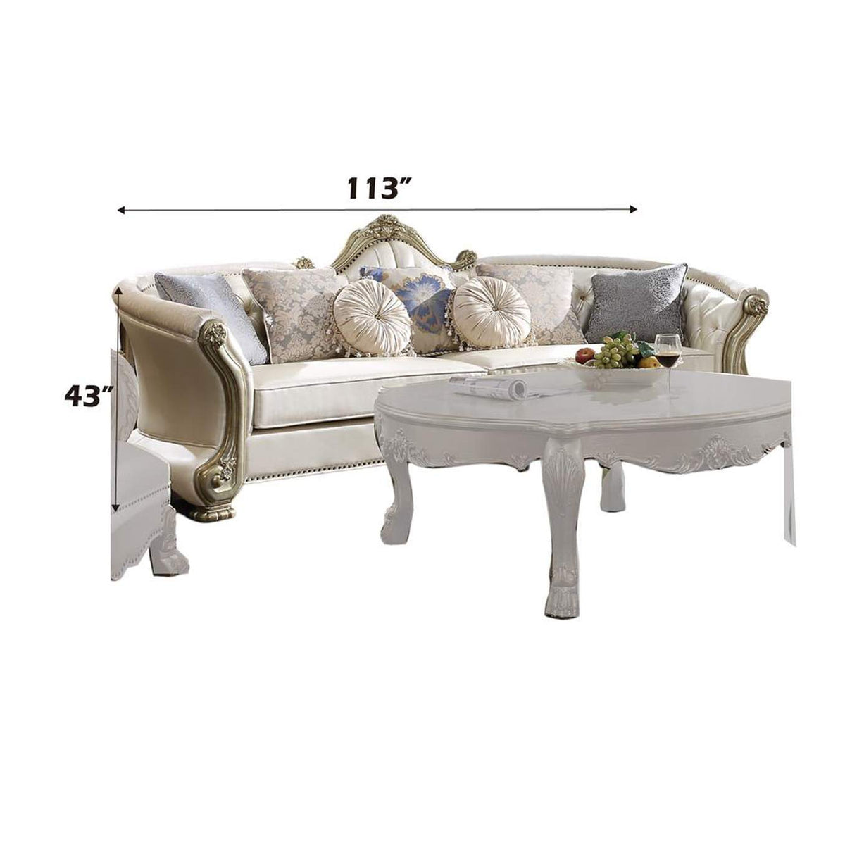 54875 Dresden Ii Sofa with 7 Pillows