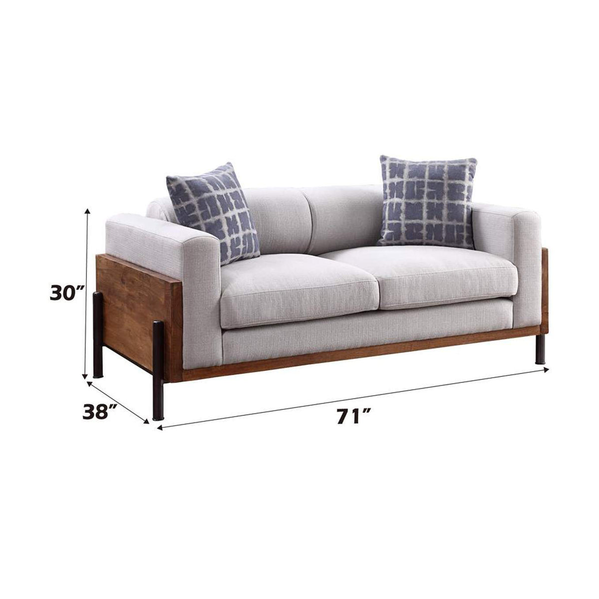 54891 Pelton Loveseat with 2 Pillows
