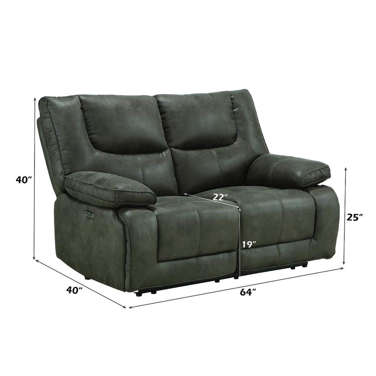 54896 Harumi Power Motion Loveseat with USB