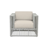 Miami - Club Chair, With Self Welt - Echo Ash / Pearl Silver