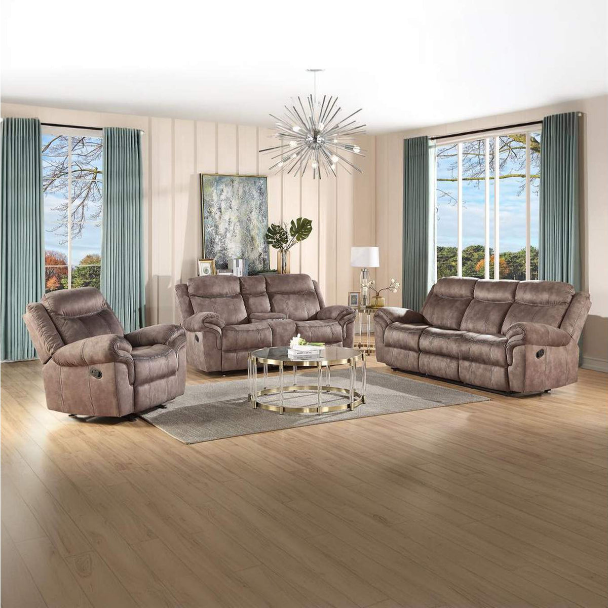 55020 Zubaida Motion Sofa and Console with USB