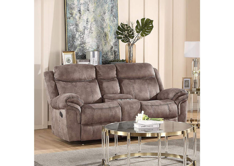 55021 Zubaida Motion Loveseat and Console with USB