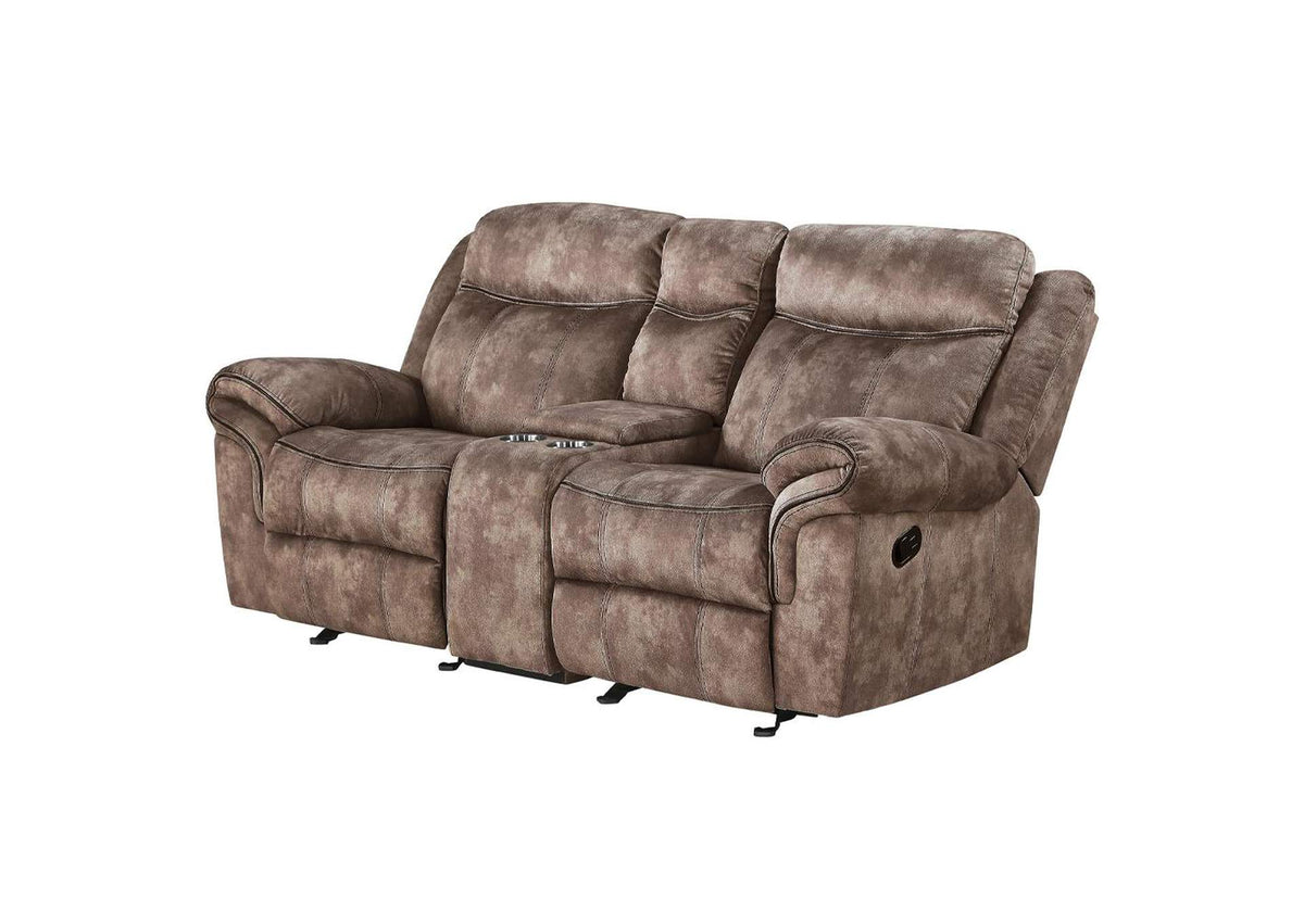 55021 Zubaida Motion Loveseat and Console with USB