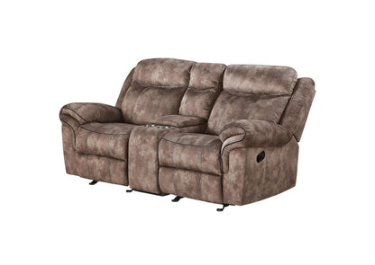 55021 Zubaida Motion Loveseat and Console with USB