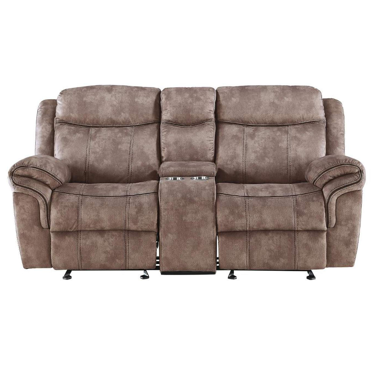 55021 Zubaida Motion Loveseat and Console with USB