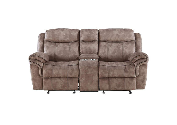 55021 Zubaida Motion Loveseat and Console with USB