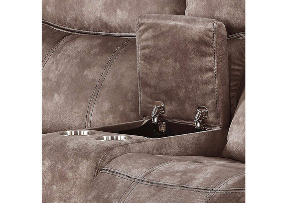 55021 Zubaida Motion Loveseat and Console with USB