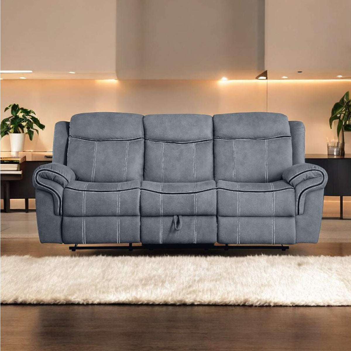 55025 Zubaida Motion Sofa and Console with USB