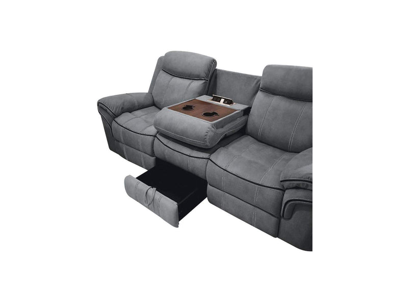 55025 Zubaida Motion Sofa and Console with USB