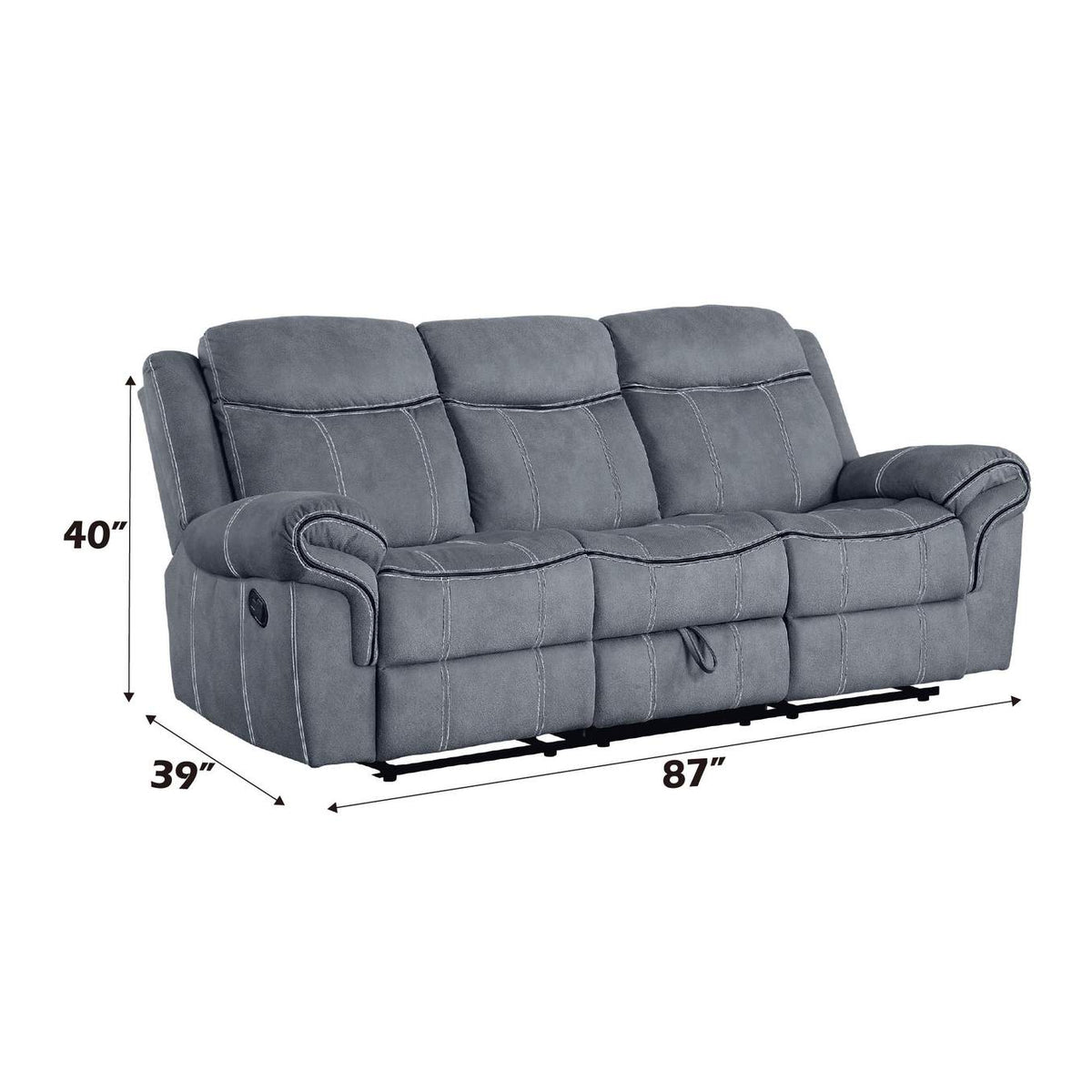55025 Zubaida Motion Sofa and Console with USB