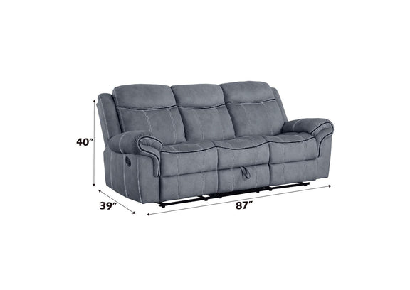 55025 Zubaida Motion Sofa and Console with USB