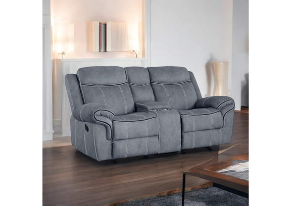 55026 Zubaida Motion Loveseat and Console with USB