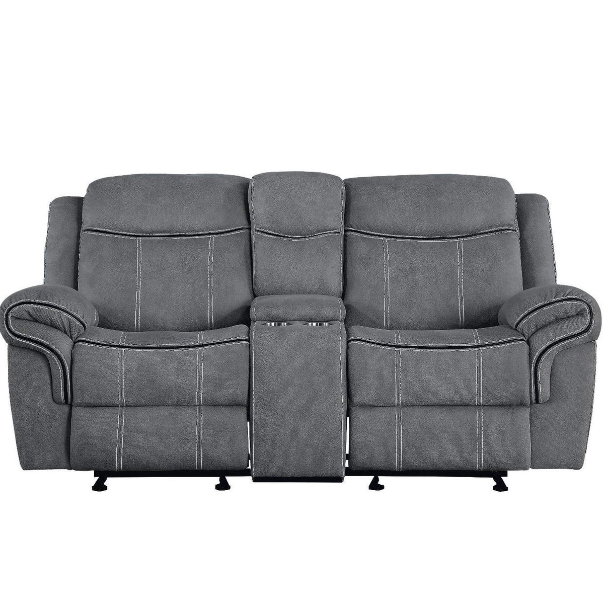 55026 Zubaida Motion Loveseat and Console with USB