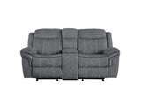 55026 Zubaida Motion Loveseat and Console with USB
