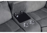 55026 Zubaida Motion Loveseat and Console with USB