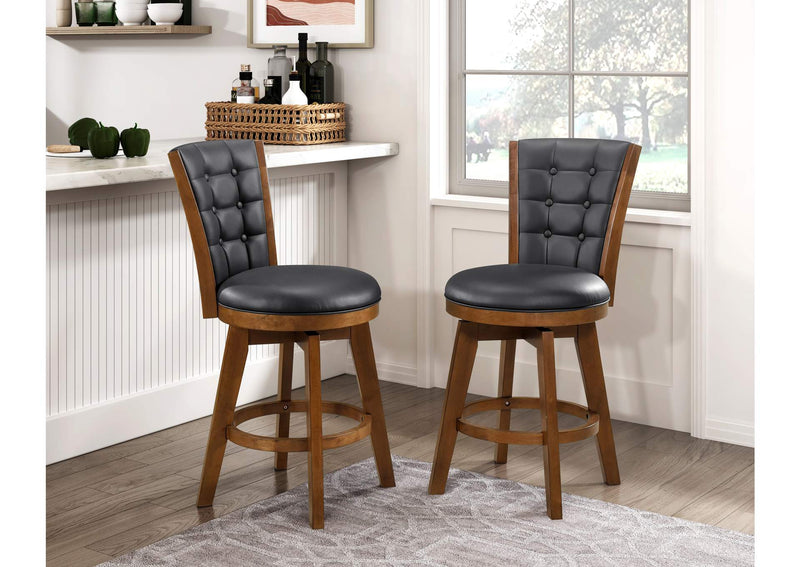 5505-24BKS Medford Swivel Counter Height Chair