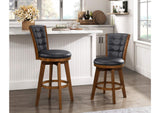 5505-24BKS Medford Swivel Counter Height Chair