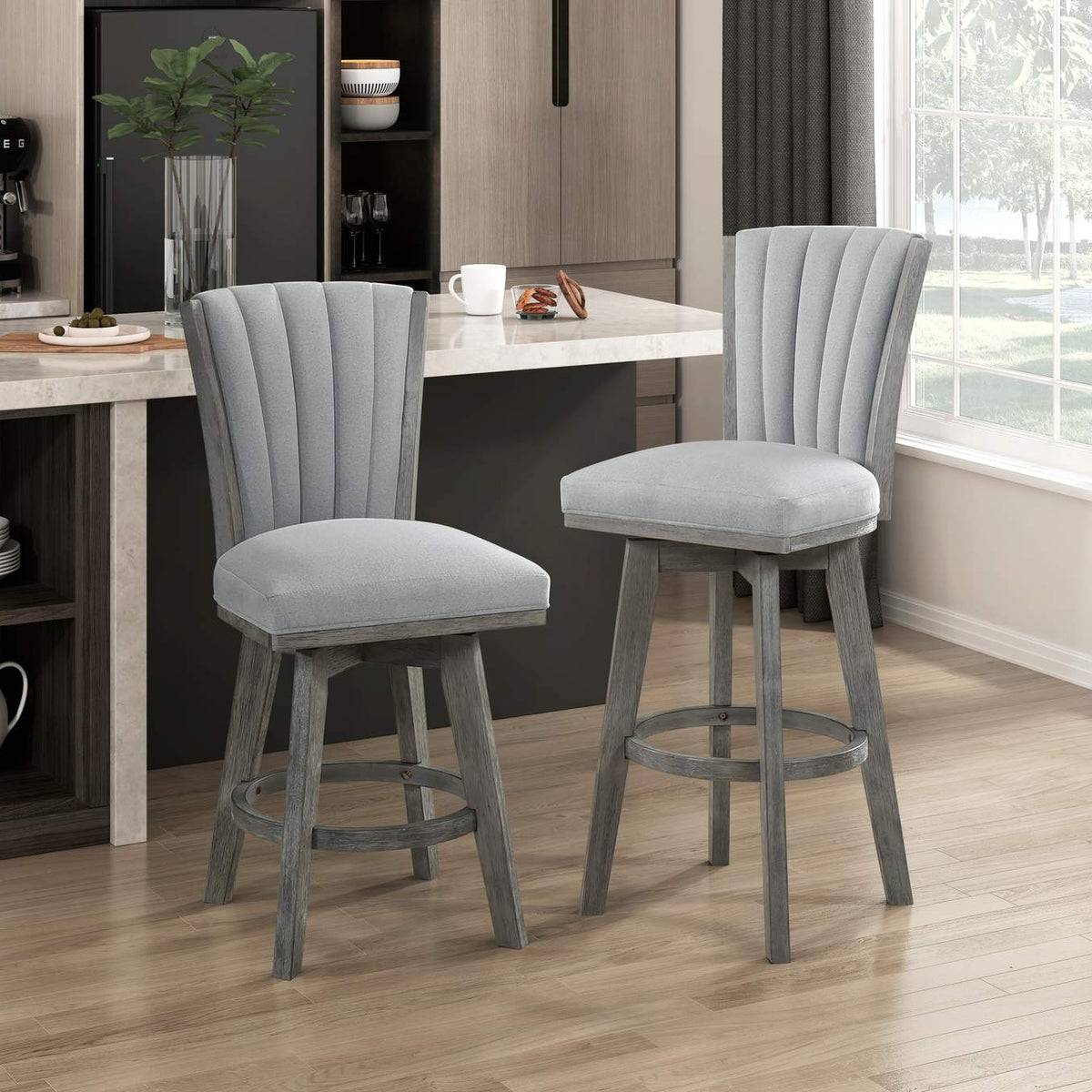 5507-24GYS Corvallis Swivel Counter Height Chair