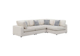 551321-SETA Serene 4-piece Upholstered Modular Sectional Sofa Beige