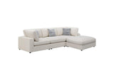 551321-SETB Serene 4-piece Upholstered Modular Sectional Sofa Beige