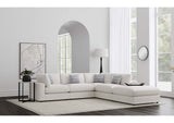 551321-SETC Serene 5-piece Upholstered Modular Sectional Sofa Beige