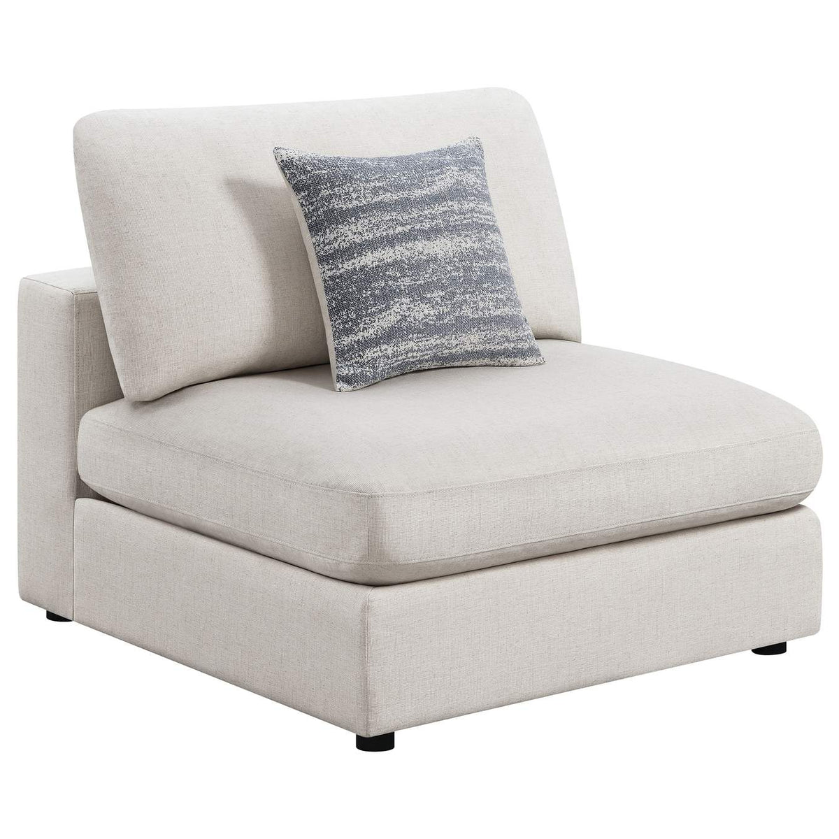 551321-SETC Serene 5-piece Upholstered Modular Sectional Sofa Beige