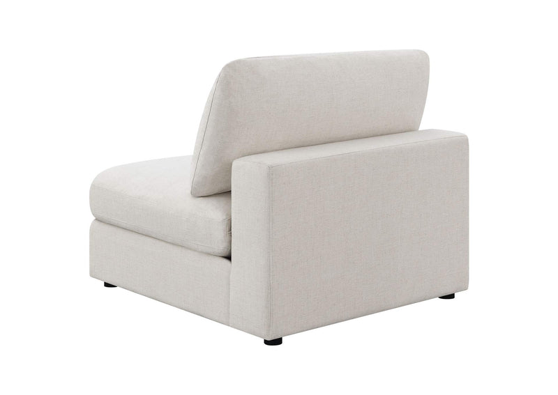551321-SETC Serene 5-piece Upholstered Modular Sectional Sofa Beige